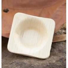 200x Palm Leaf Dip Bowl Round Compostable Biodegradable 6.5cm (2.5inch)