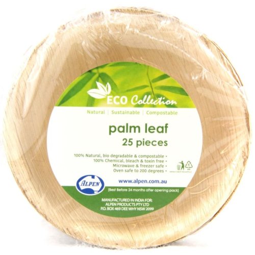 100x Palm Leaf Bowls Round Compostable Biodegradable 12.5cm (5inch)