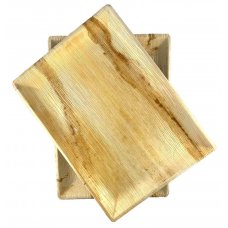 10x Palm Leaf Platter Food Rectangle Compostable Biodegradable 26cm x 36cm