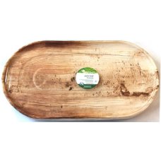 10x Palm Leaf Platter Rectangle Oblong Plate Compostable Biodegradable 5cm x 30cm