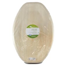 10x Palm Leaf Platter Oval Compostable Biodegradable 26cm x 36cm