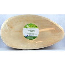 100x Palm Leaf Plate Oval Compostable Biodegradable 30cm (12inch)