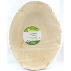 100x Palm Leaf Salad Bowl Oval Deep Compostable Biodegradable 30cm x 23cm