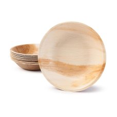100x Palm Leaf Bowls Round Compostable Biodegradable 15.2cm (6inch)
