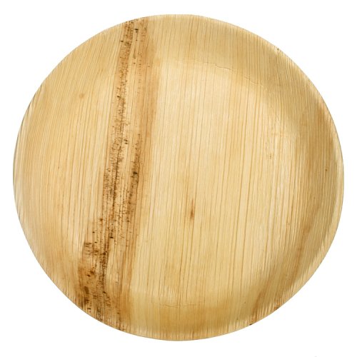 100x Palm Leaf Plates Round Compostable Biodegradable 25cm (10inch)