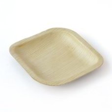 100x Palm Leaf Plates Square Compostable Biodegradable 15cm (6inch)