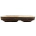 100x Palm Leaf Platter Rectangle 3 Section Divided Food Plate Compostable Biodegradable 18cn x 28cm thumbnail 3