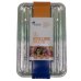 60x Foil Trays Container Medium BBQ Roasting Oven Drip 34.5cm x 22.4cm x 2.4cm thumbnail 1