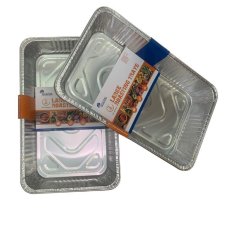 36x Foil Trays Container Rectangle Large BBQ Roasting Oven Drip 53cm x 32cm x 8.5cm