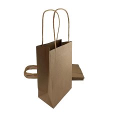 40 Party Bag Paper 215x130x80mm Kraft
