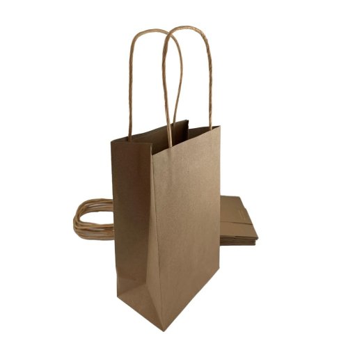 40 Party Bag Paper 215x130x80mm Kraft