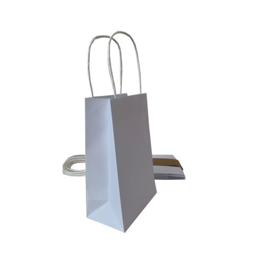 40 Party Bag Paper 215x130x80mm White