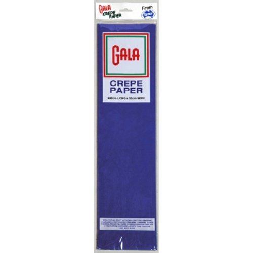 12 x French Blue Gala Crepe Paper P1