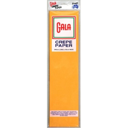 12 x National Gold Gala Crepe Paper P1