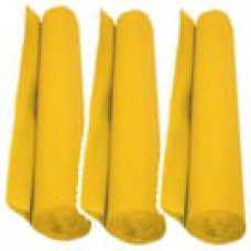 3x National Gold Yellow Crepe Paper Logs Banner 1m wide x 20m long 