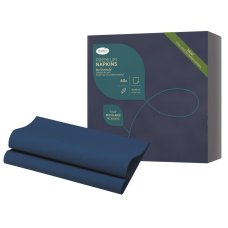 360 Bio Dunisoft Premium Napkins 40cm Blue Navy 1/4 Fold Packed 60 x 6