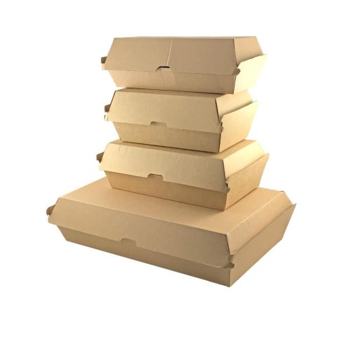 Large Snack Box Kraft 210x108x80mm Corrugated Ctn200