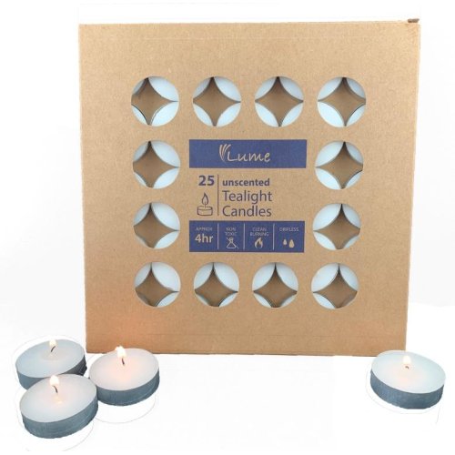 Lume Tealight Candles 4 Hour 10 x Box 25 = Ctn 250