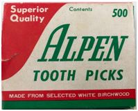 Alpen Tooth Picks, 1970s